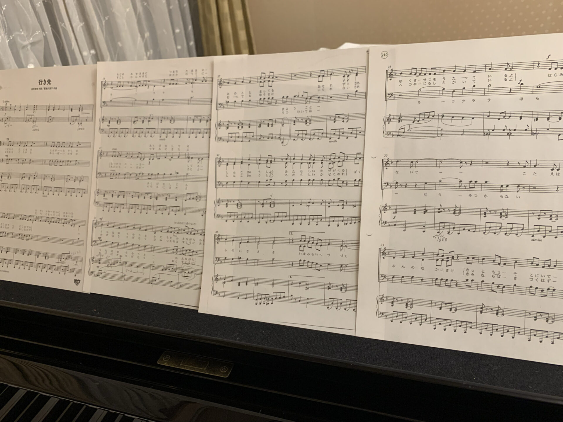 合唱の伴奏、仕上がってきました♪